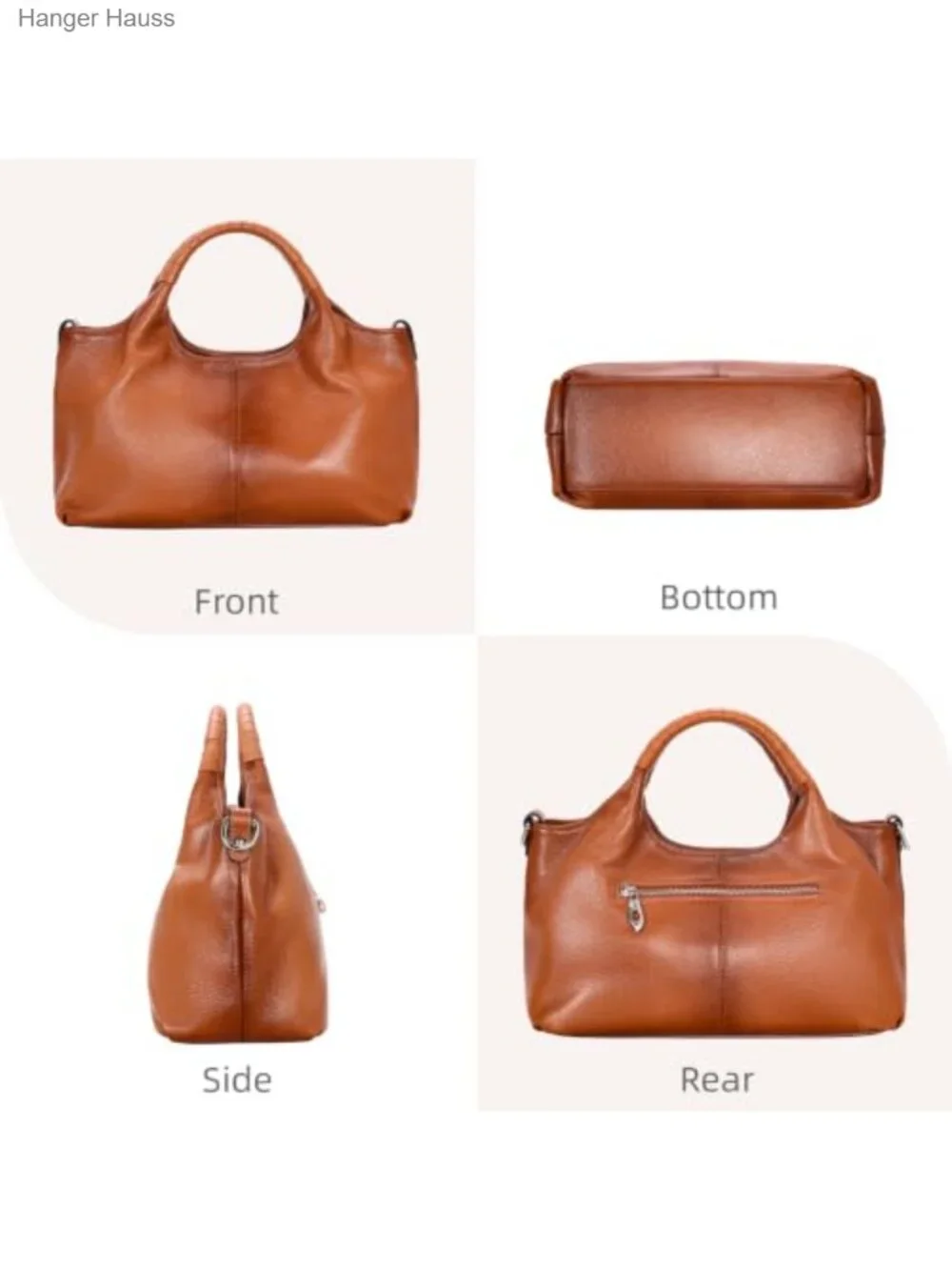 Genuine Leather Satchel Handbag Crossbody Shoulder Hobo Purse Women Work Tote